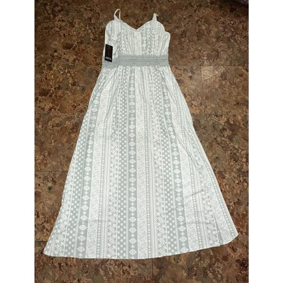 No Boundaries Juniors Ruffle Walk Through Maxi Romper Size XXL Jade Delight NWT - Picture 3 of 6